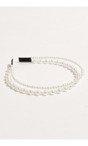 ADORNE Audrey Pearl Headband AHD0910