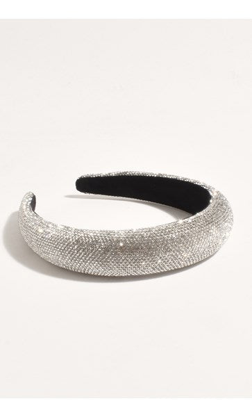 ADORNE Crystal Embellished Event Headband in Crystal AHD0967