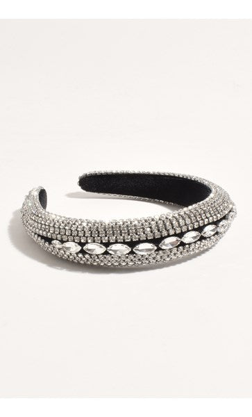 ADORNE Jewelled Event Headband in Crystal AHD0968