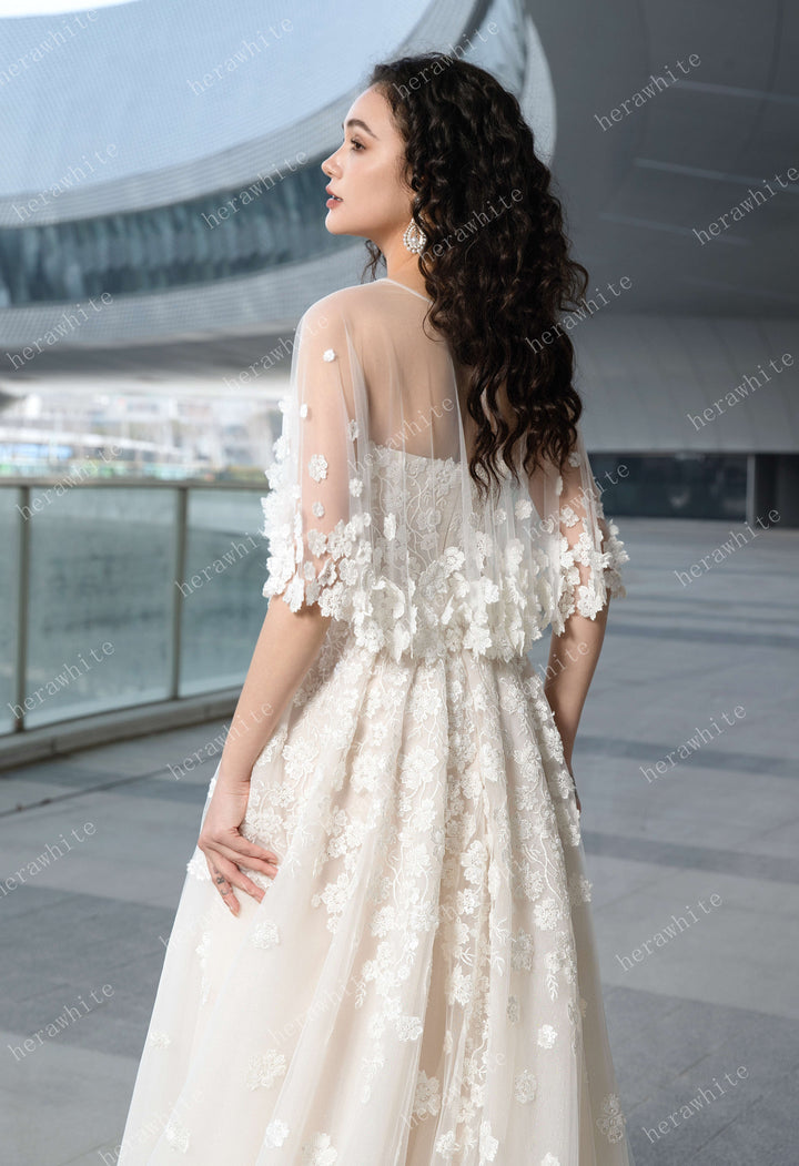 Herawhite Bridal - HW3602 (Available in Ivory/Champagne, Ivory/Pink Nude and Ivory)