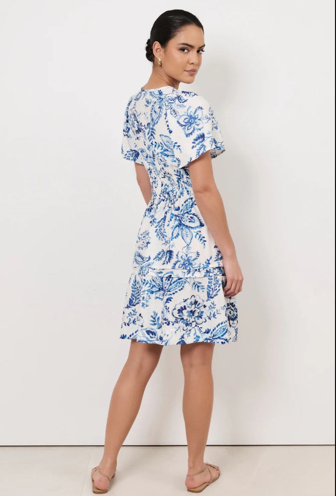 Adorne Eliana Short Sleeve Short Dress