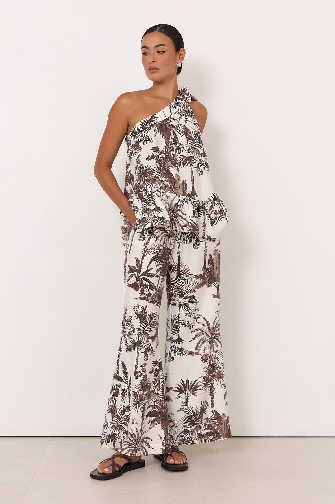 Adorne Asani Borneo Print Wide Leg Pant