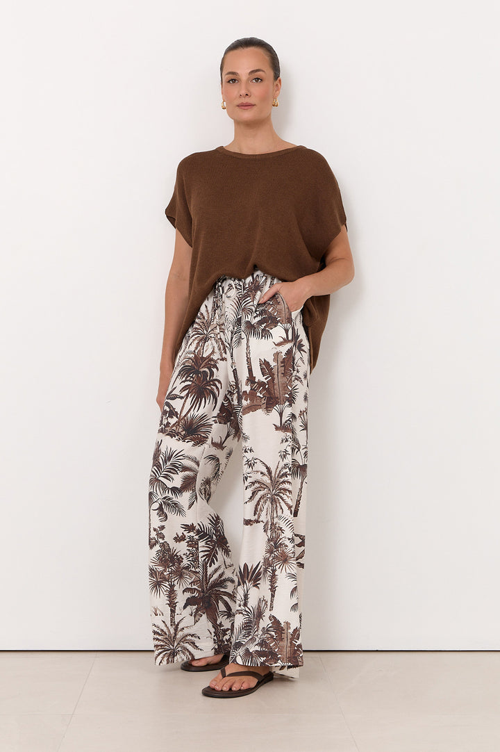 Adorne Asani Borneo Print Wide Leg Pant
