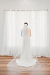 Beaded Veil Ivory Double Teir AN6029