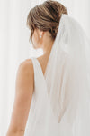 Beaded Veil Ivory Double Teir AN6029