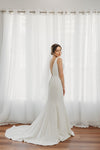 Beaded Veil Ivory Double Teir AN6044B