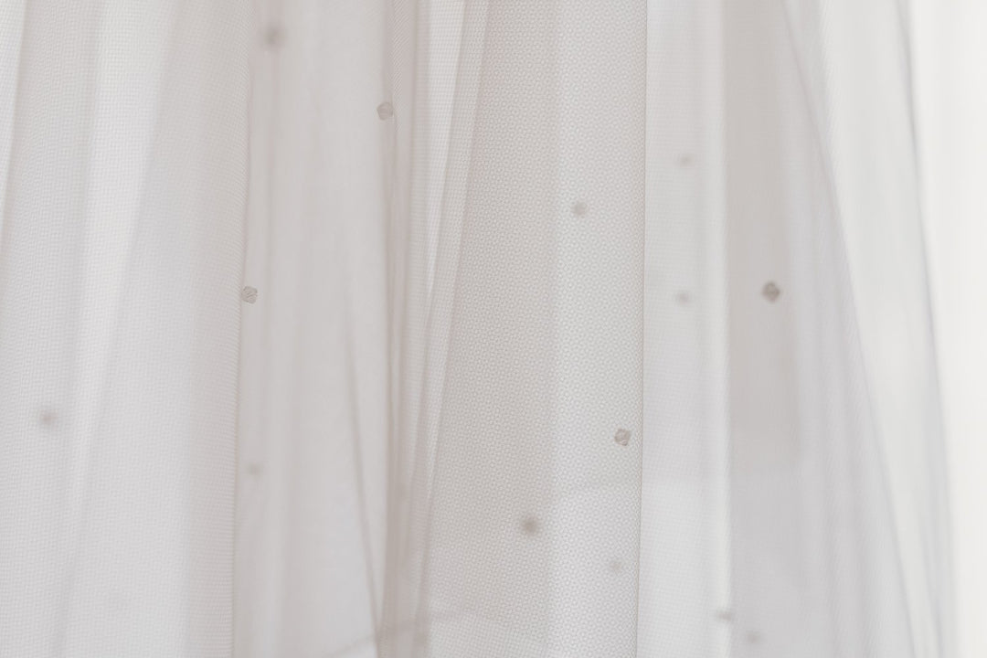 Crystal Veil Ivory Double Teir AN6044C