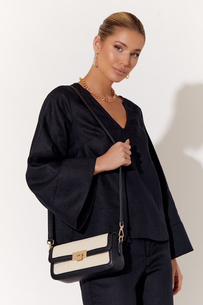 Adorne Hattie Fabric Crossbody bag AXD1813