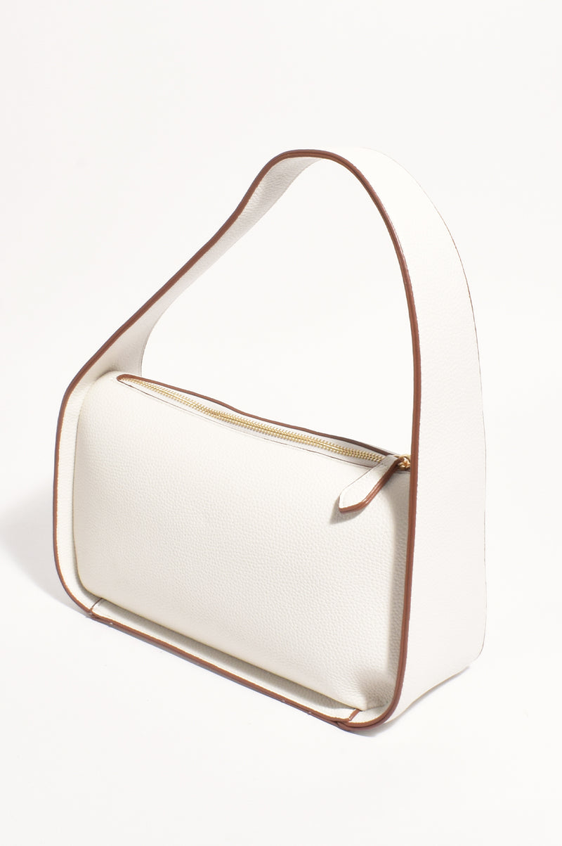 Adorne Clementine Contrast Shoulder Bag in Off White AXD1871