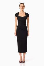 Elliatt Alina Midi Dress in Black