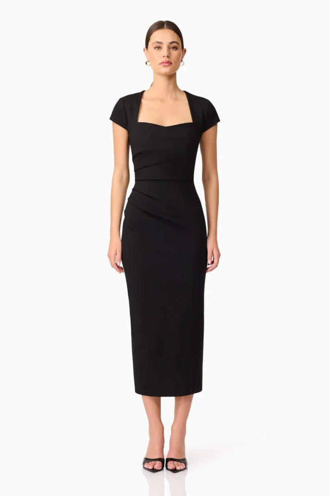 Elliatt Alina Midi Dress in Black
