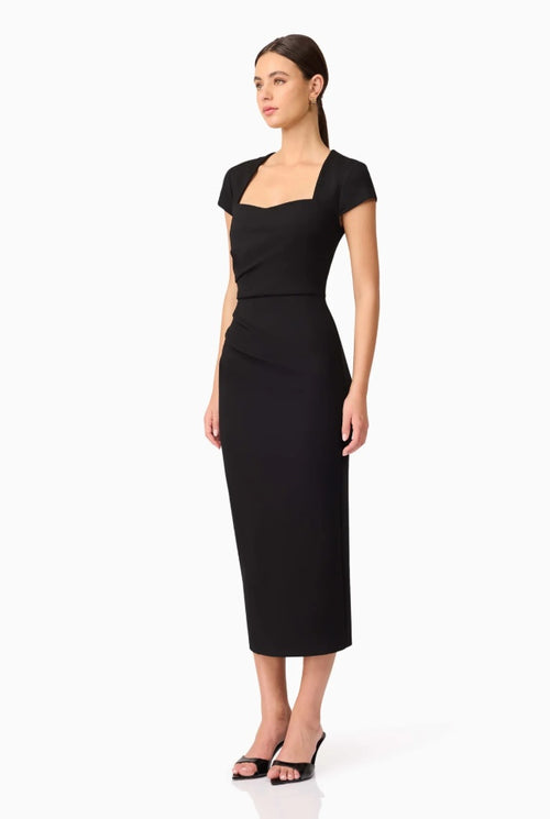 Elliatt Alina Midi Dress in Black
