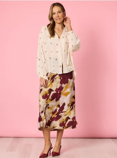 Hummock and Vine Allegra Shirt Ivory