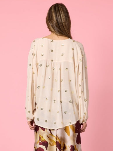 Hummock and Vine Allegra Shirt Ivory