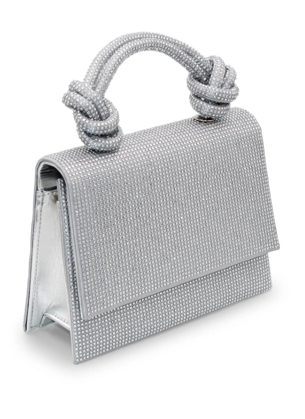 Morgan and Taylor Arabella Top Handle bag in Silver
