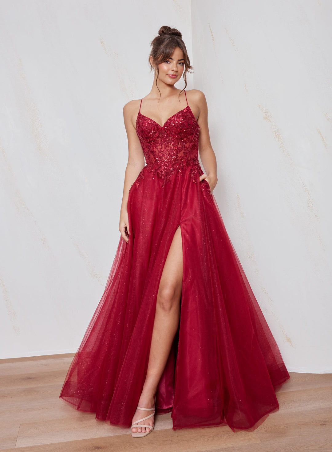 Tania Olsen Designs Charmaine PO2680 (Available in Light blue, Soft Pink and Wine)