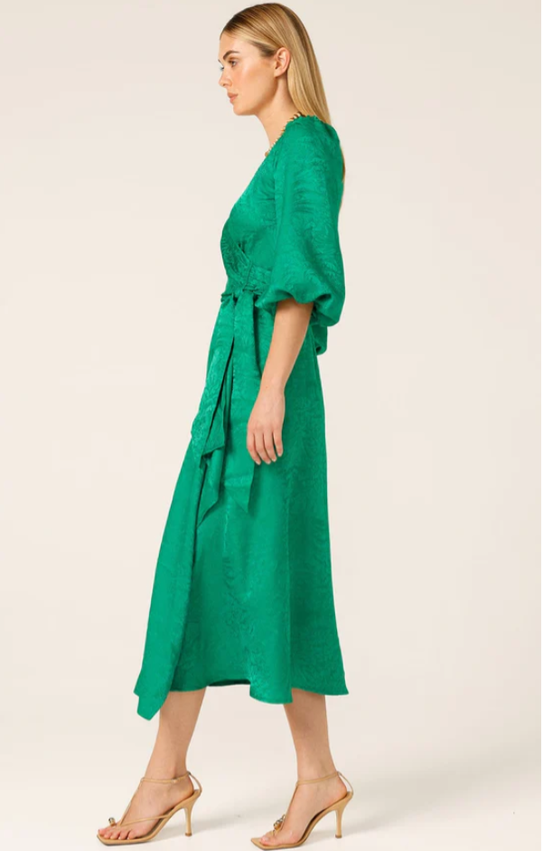 Sacha Drake Chateau Wrap Dress in Green