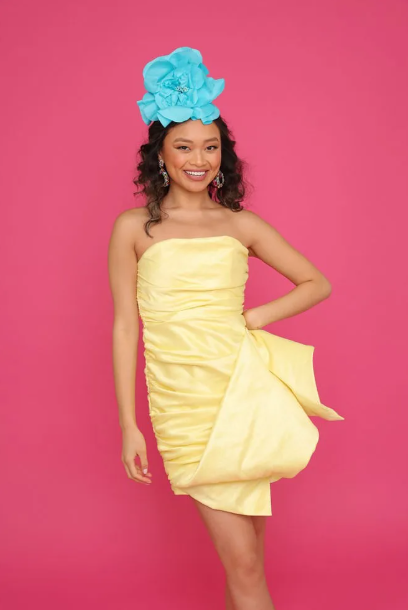 Morgan & Taylor Cindy Fascinator in Aqua