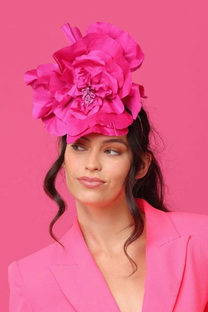 Morgan & Taylor Cindy Fascinator in Cerise