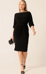 Sacha Drake Cowl Tie Drape Dress