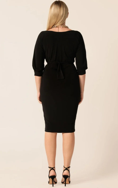Sacha Drake Cowl Tie Drape Dress