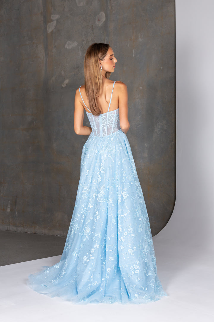 Tania Olsen Designs Darnelle PO26160 (Available in Pale Blue, Emerald and Crimson)