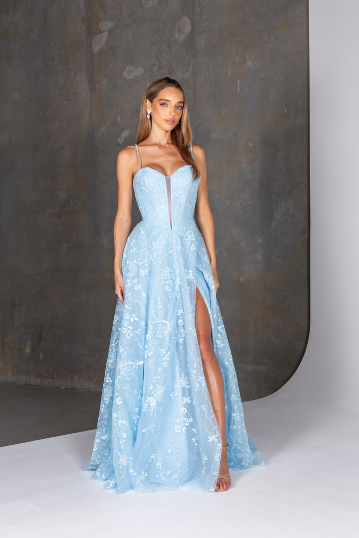 Tania Olsen Designs Darnelle PO26160 (Available in Pale Blue, Emerald and Crimson)