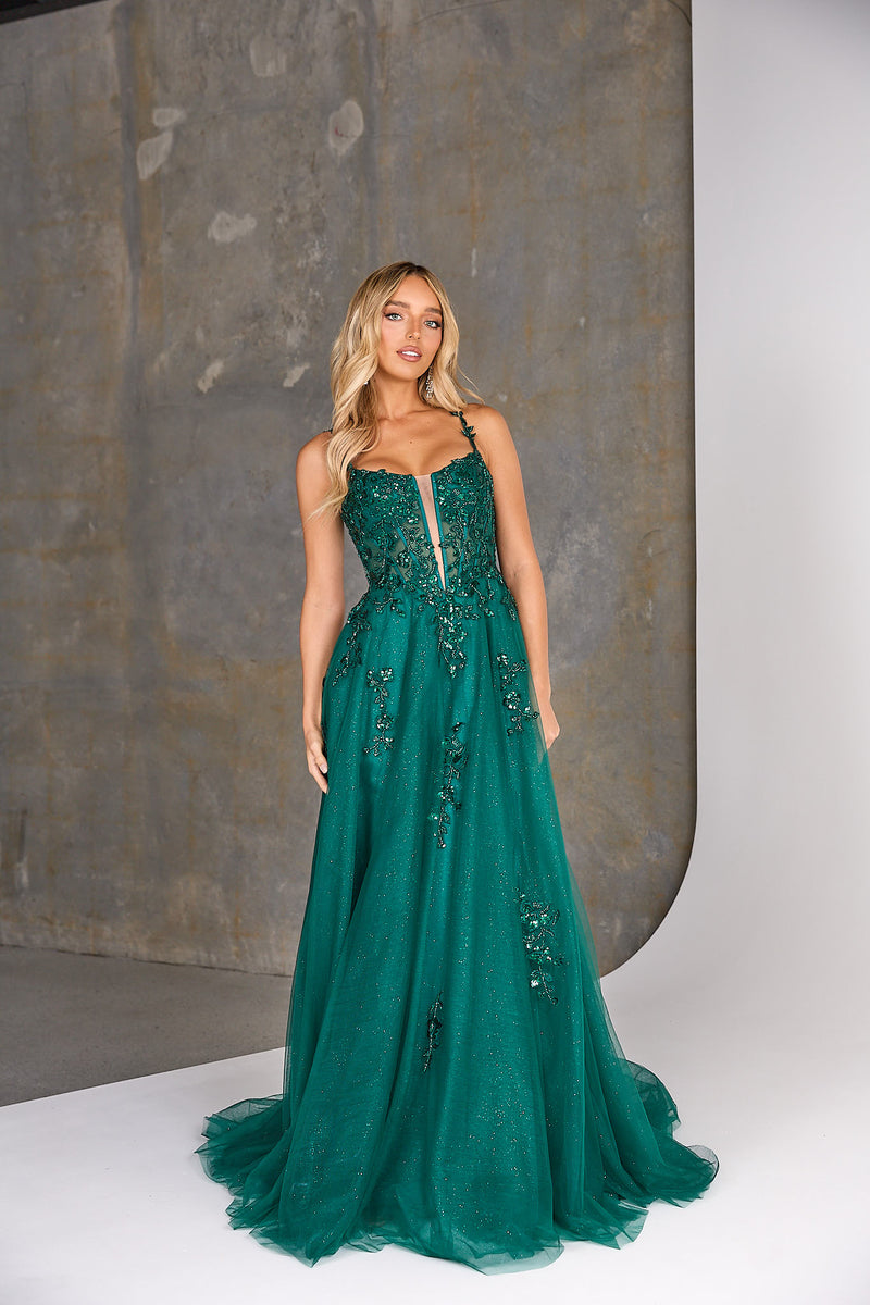 Tania Olsen Designs Dauphine PO2573 (Available in Emerald and Navy)