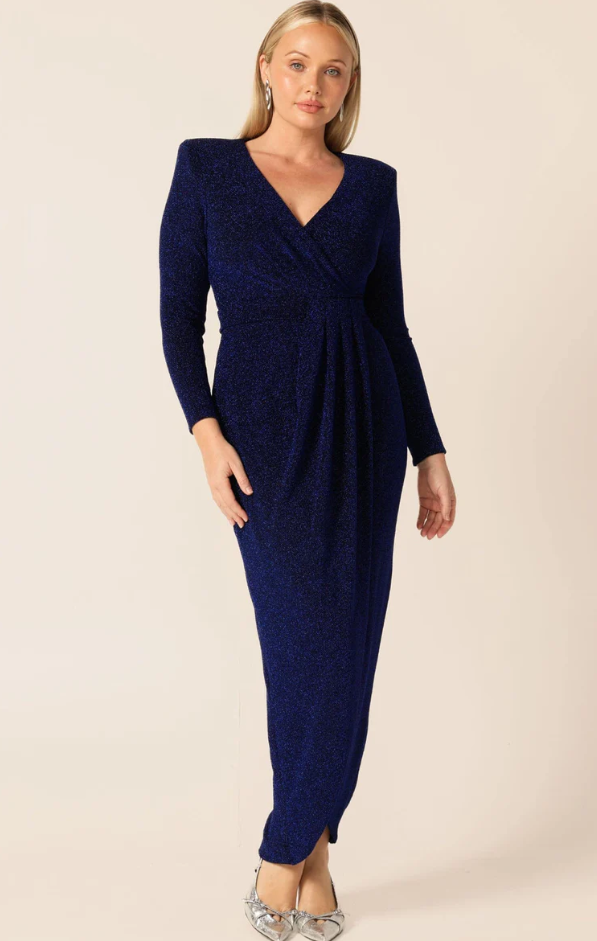 Sacha Drake Dynasty Formal Evening Dress in Sapphire