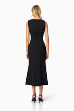 Elliatt Eden Midi Dress  in Black