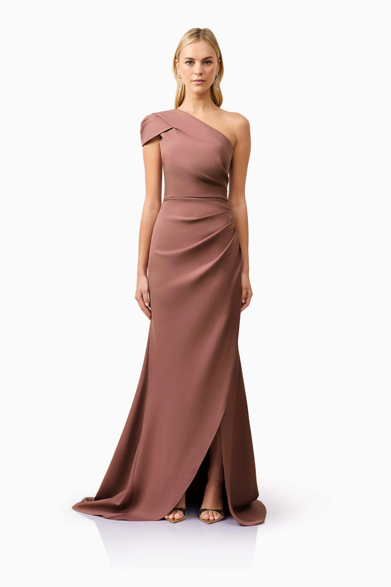 Elliatt Klara Gown in Dark Taupe