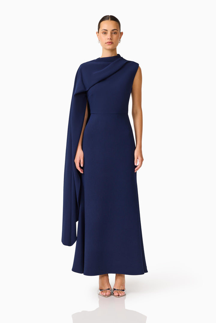 Elliatt Leonara Asymmetrical Cape Dress