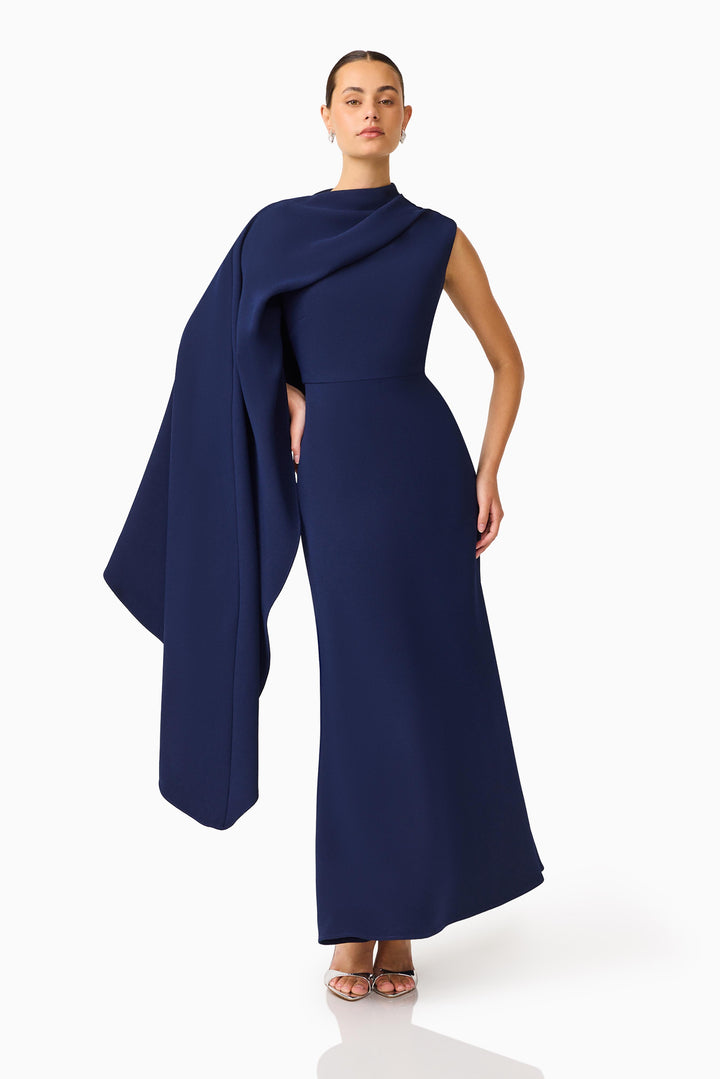 Elliatt Leonara Asymmetrical Cape Dress