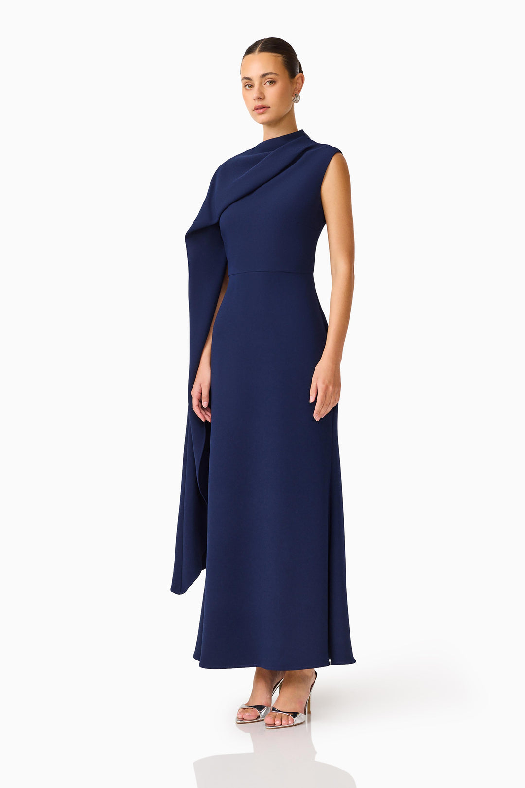 Elliatt Leonara Asymmetrical Cape Dress