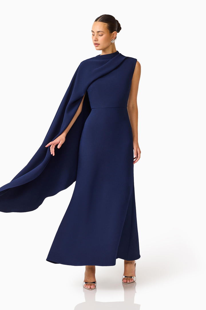 Elliatt Leonara Asymmetrical Cape Dress
