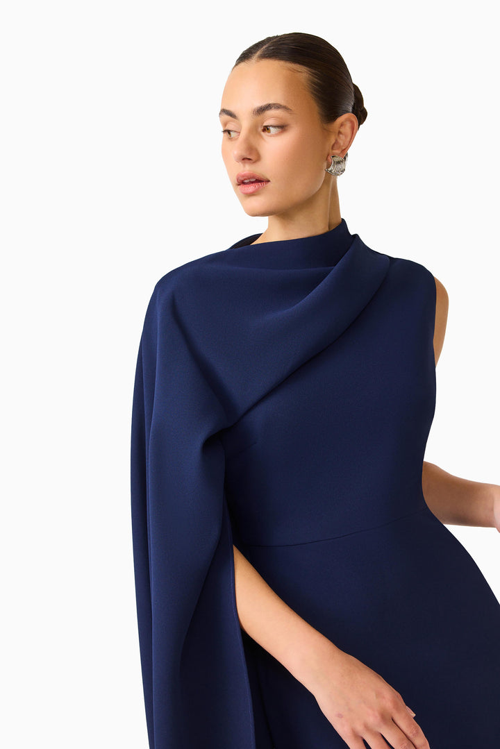 Elliatt Leonara Asymmetrical Cape Dress