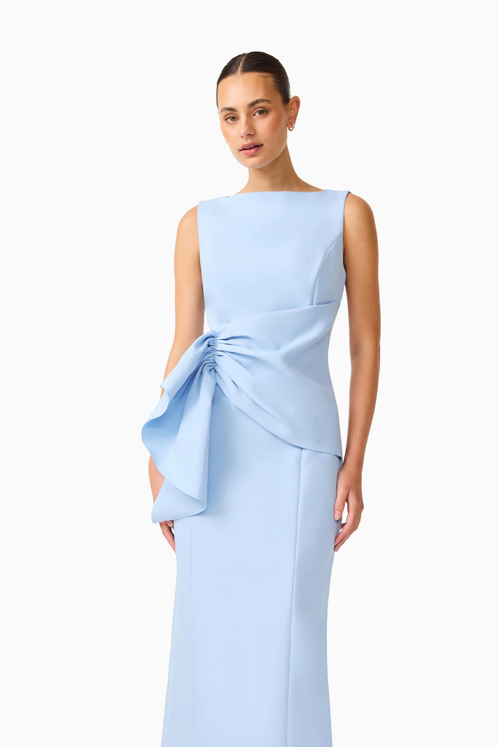 Elliatt Liora Draped Ruffle Midi Dress