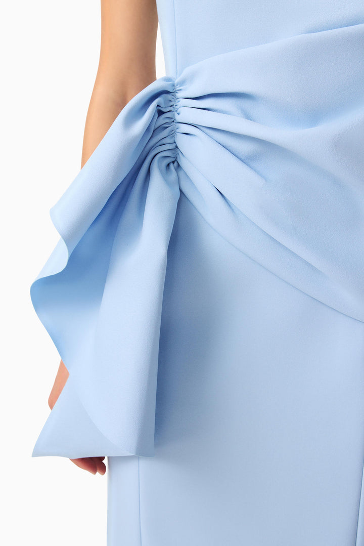 Elliatt Liora Draped Ruffle Midi Dress