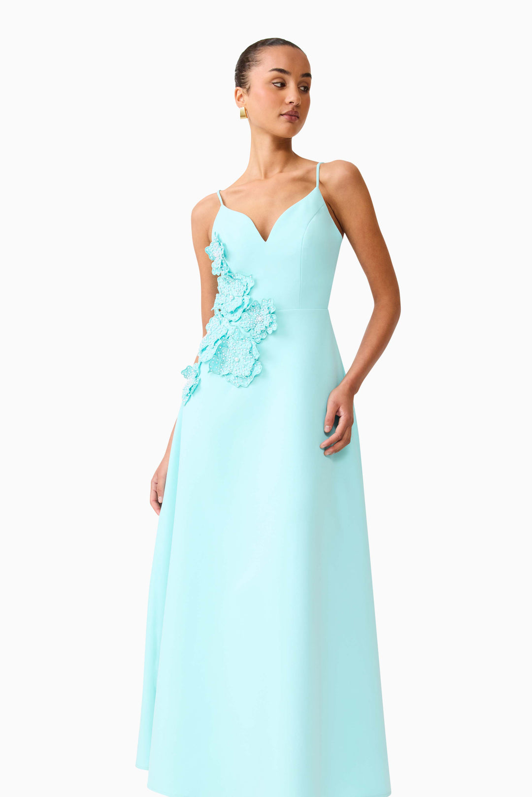 Elliatt Stella A-Line Gown in Aqua Blue