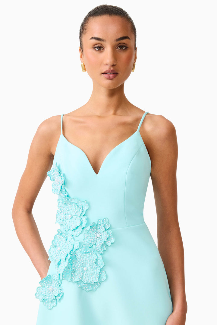 Elliatt Stella A-Line Gown in Aqua Blue