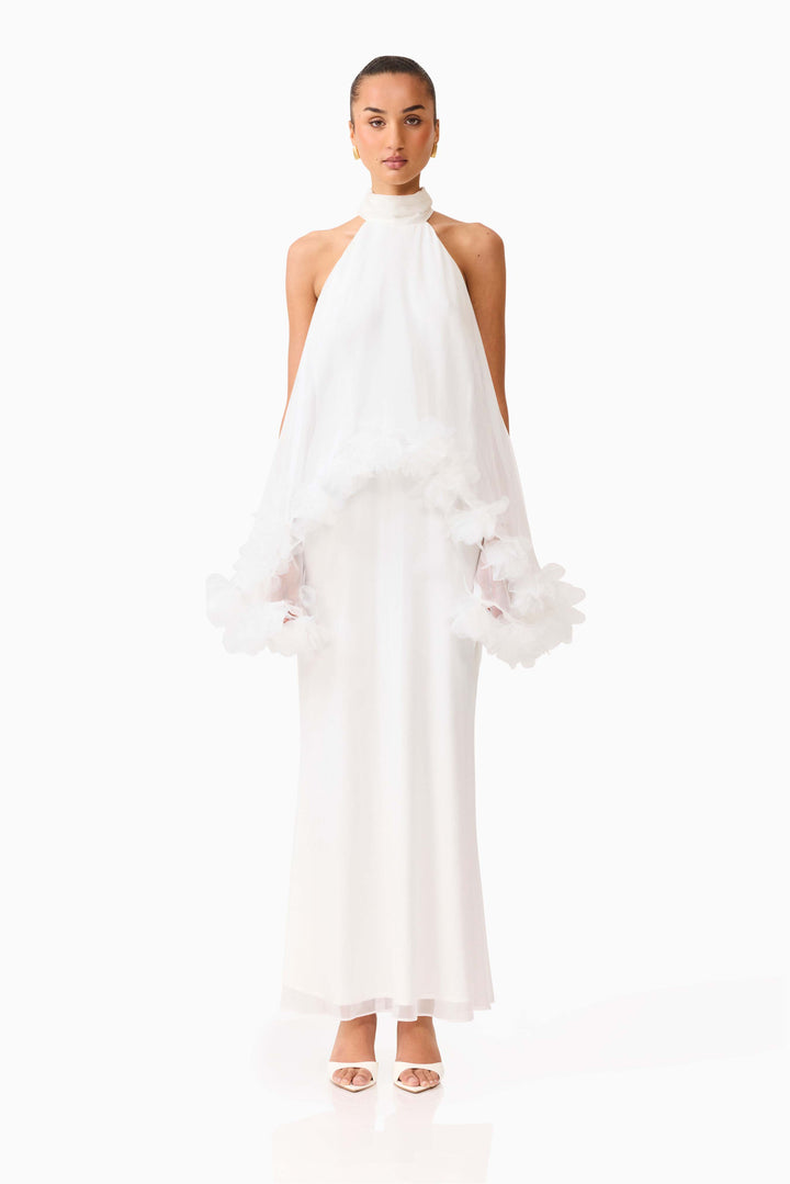 Elliatt Poppy Layered Gown in White