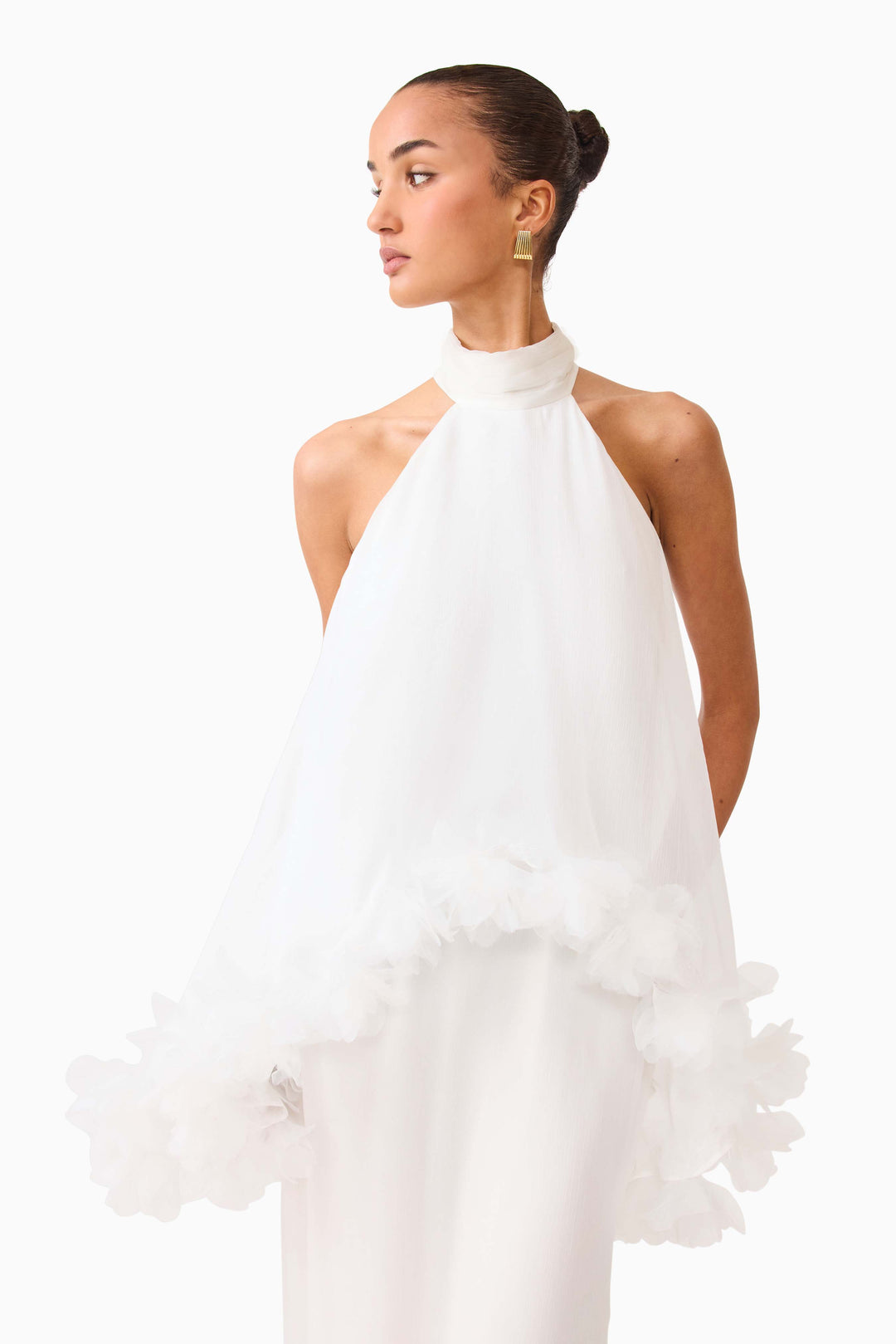 Elliatt Poppy Layered Gown in White