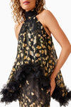 Elliatt Tulsia Cape Maxi Dress in Black
