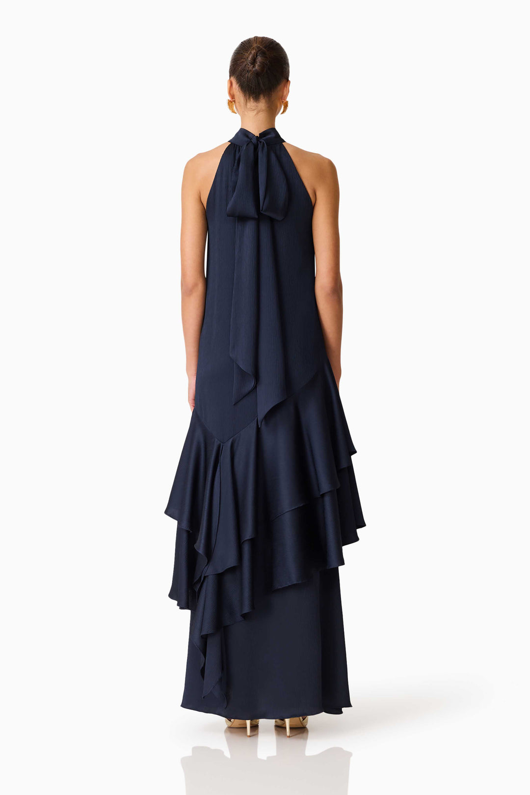 Elliatt Varella Halter Gown in Navy