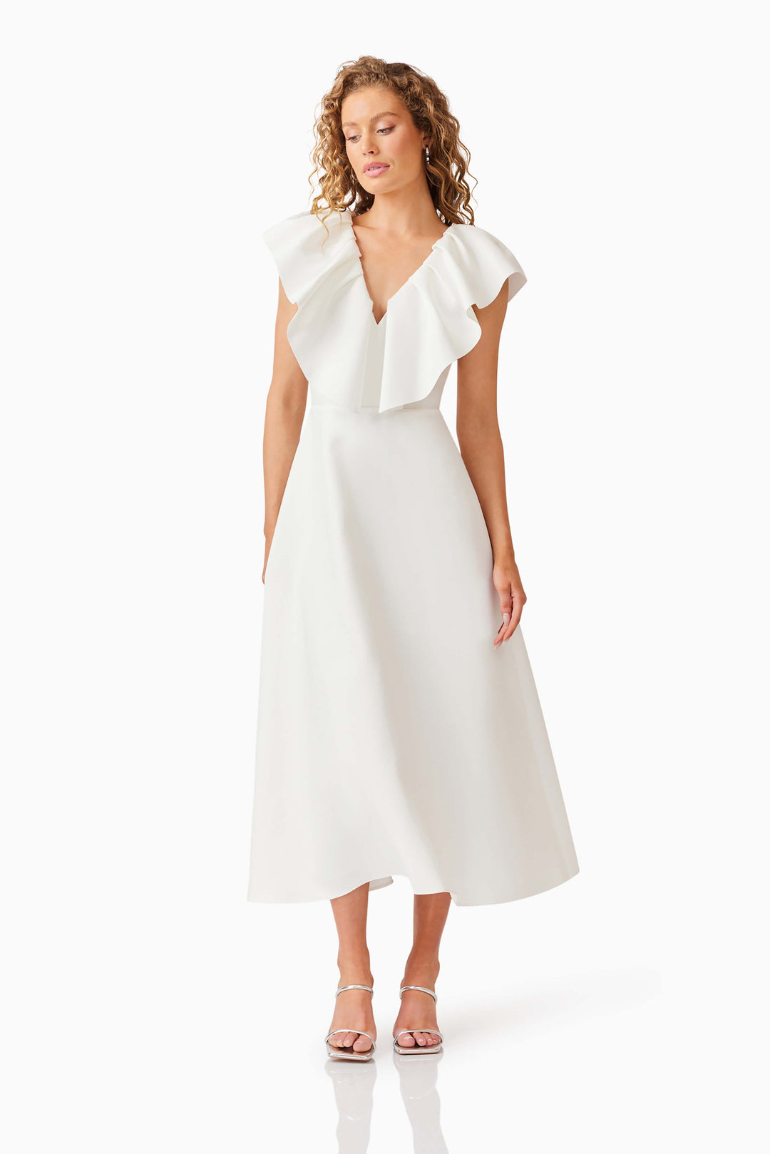 Elliatt Gabi Midi Dress in Ivory