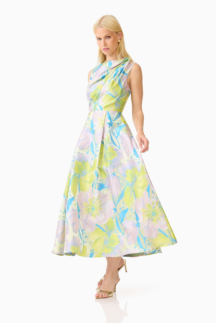 Elliatt Rhea A Line Midi Dress in Floral Multi