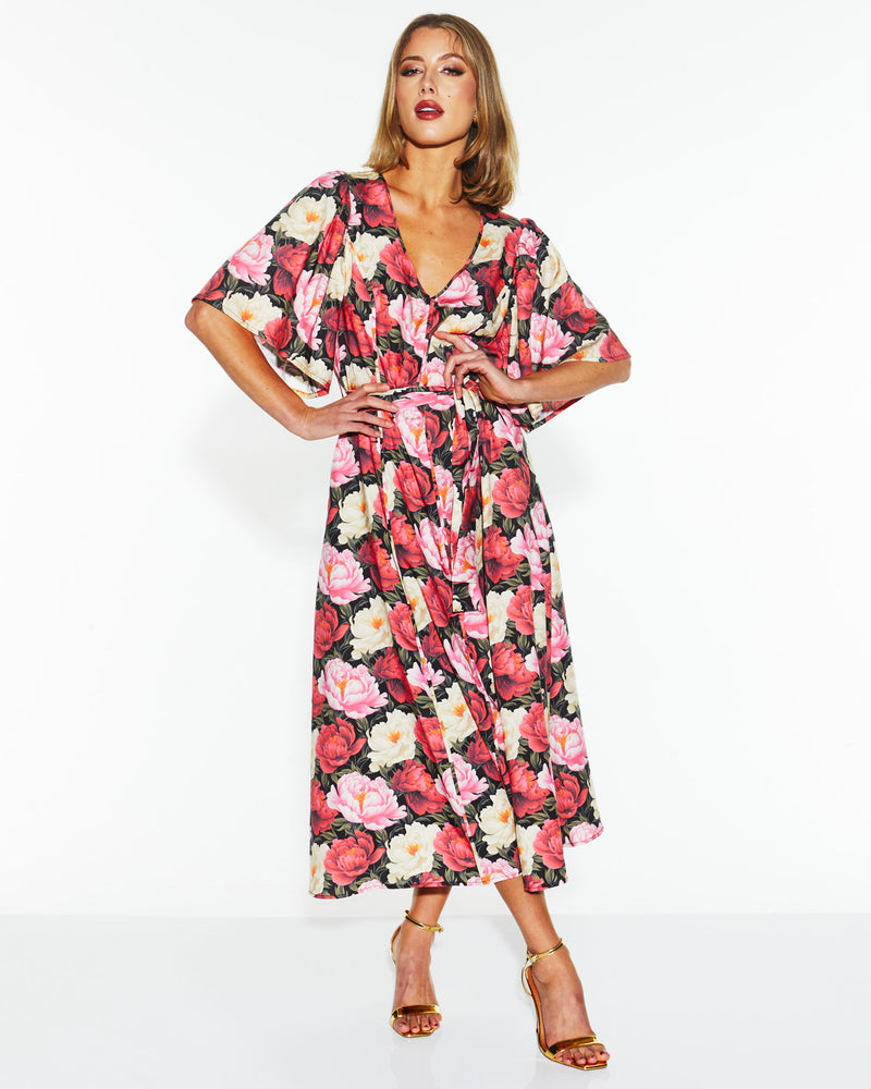 Fate Lyrical MIdi Dress in Oscar Floral