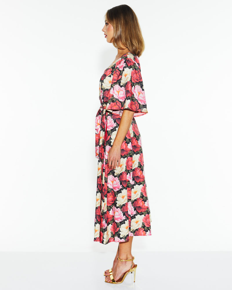 Fate Lyrical MIdi Dress in Oscar Floral