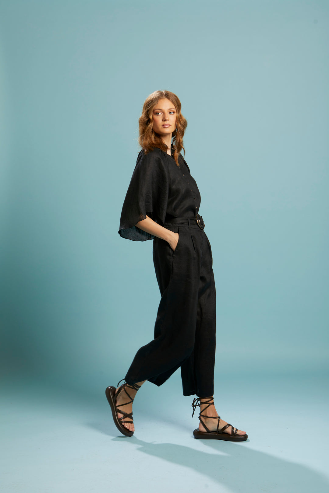 Fate Exhale Bleted Wide Leg Pant