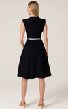 Sacha Drake Fit and Flare Dress in Navy